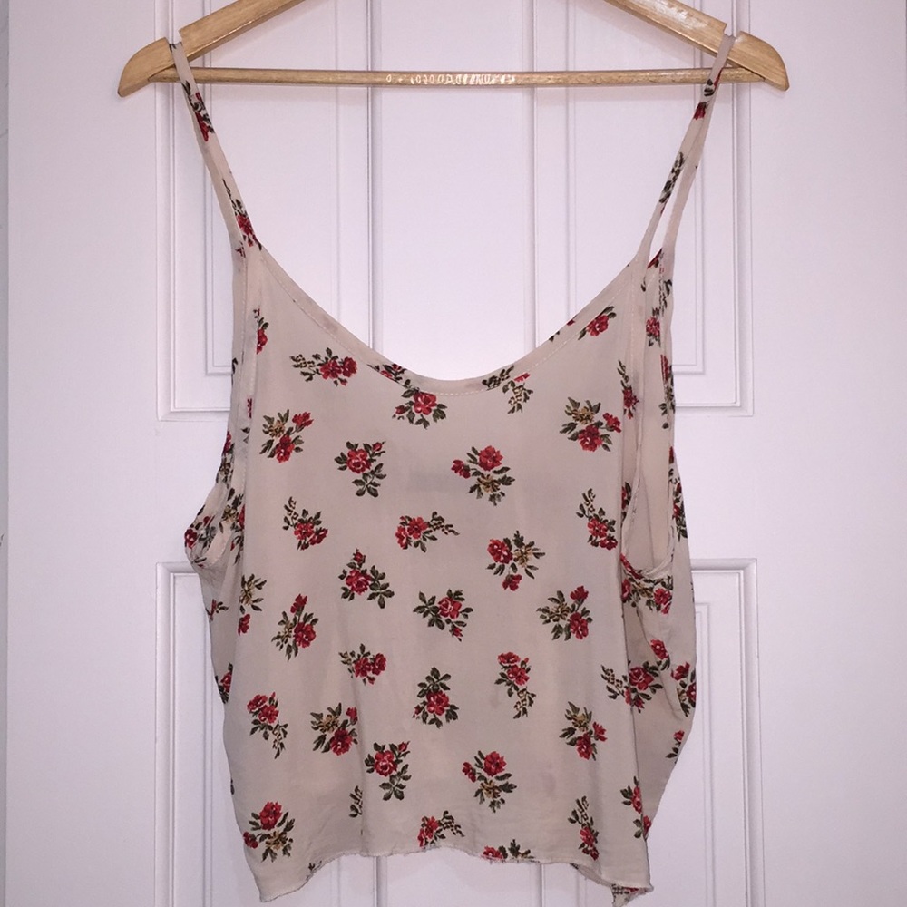 2 for $15 Brandy Melville floral crop tank